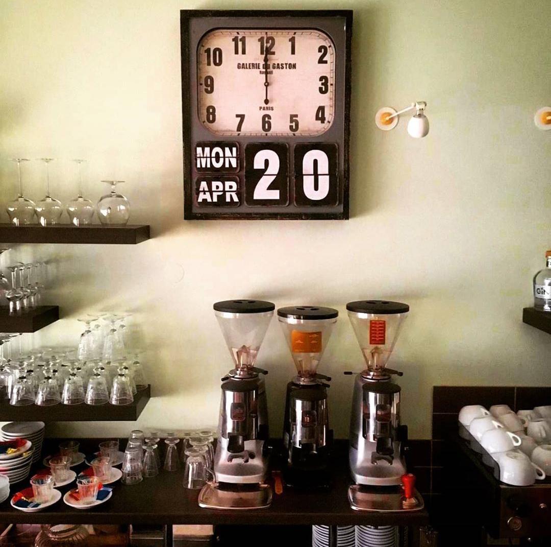 Clock and coffee